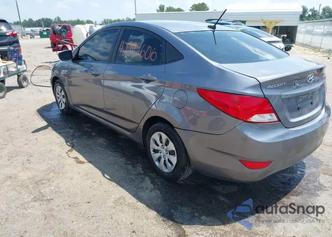2016 Hyundai Accent Se z USA, uszkodzony, nr VIN KMHCT4AE6GU136847